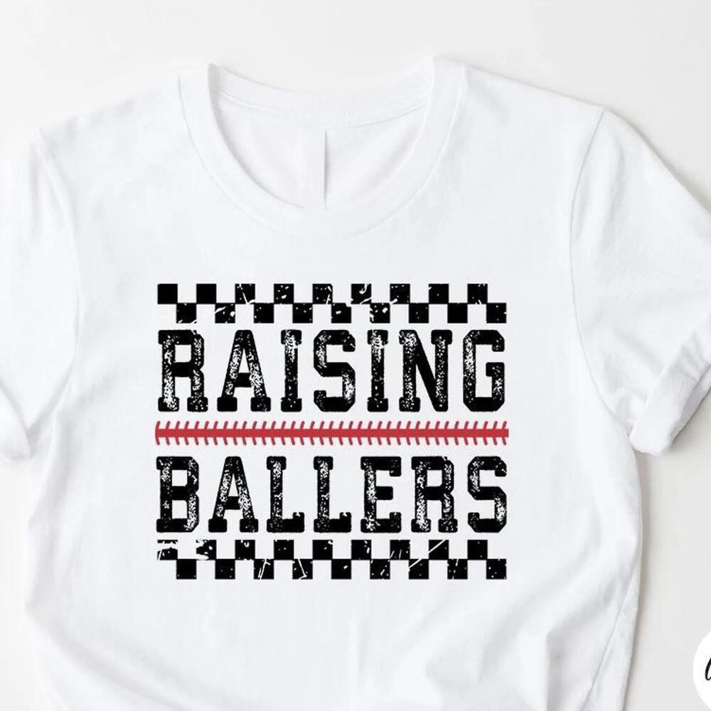 Raising Ballers T-Shirt, Baseball Mom Shirt, Game Day Tee